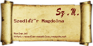 Szedlár Magdolna névjegykártya